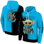 Custom Newcastle United Baby Yoda Blue Black Hoodie Best Selling