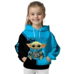 Custom Newcastle United Baby Yoda Blue Black Hoodie Best Selling