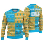 Custom Newcastle United Christmastree Bands White Sweater Best Selling