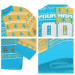 Custom Newcastle United Christmastree Bands White Sweater Best Selling