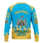 Custom Newcastle United Flame Border Blue Sweater Best Selling