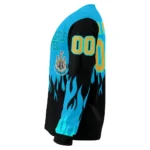 Custom Newcastle United Flame Outline Blue Black Sweater Best Selling