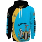 Custom Newcastle United Minimalist Design Blue Black Hoodie Best Selling