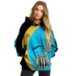 Custom Newcastle United Minimalist Design Blue Black Hoodie Best Selling