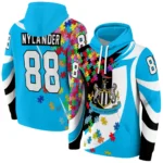 Custom Newcastle United Puzzle Pieces Blue Hoodie Best Selling