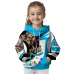 Custom Newcastle United Puzzle Pieces Blue Hoodie Best Selling