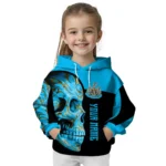Custom Newcastle United Skull Motif Blue Black Hoodie Best Selling