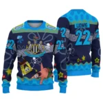 Custom Newcastle United Spongebob Designs Blue Sweater Best Selling