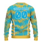 Custom Newcastle United Swirl Flow Blue Sweater Best Selling