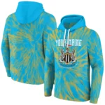 Custom Newcastle United Tie Dye Pattern Blue Hoodie Best Selling