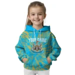 Custom Newcastle United Tie Dye Pattern Blue Hoodie Best Selling