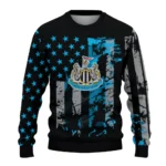 Custom Newcastle United Vintage Usa Flag Black Sweater Best Selling