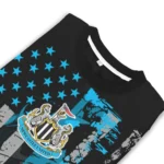 Custom Newcastle United Vintage Usa Flag Black Sweater Best Selling
