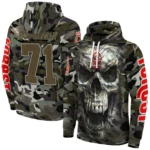 Custom Nottingham Forest Camo Skull Hoodie Best Selling
