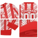 Custom Nottingham Forest Chevron Rows Red Sweater Best Selling