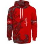 Custom Nottingham Forest Deer Silhouette Red Hoodie Best Selling