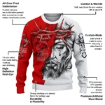 Custom Nottingham Forest Jesus Tears Red White Sweater Best Selling