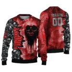Custom Nottingham Forest Skull Collage Red Sweater Best Selling