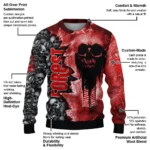 Custom Nottingham Forest Skull Collage Red Sweater Best Selling