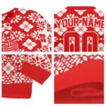 Custom Nottingham Forest Snowflake Matrix Red Sweater Best Selling