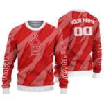 Custom Nottingham Forest Stripe Motion Red Sweater Best Selling
