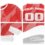 Custom Nottingham Forest Stripe Motion Red Sweater Best Selling
