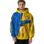 Custom Real Madrid Abstract Shape Yellow Hoodie Best Selling
