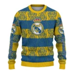 Custom Real Madrid Bulldog Motif Sweater Best Selling