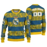 Custom Real Madrid Bulldog Motif Sweater Best Selling