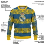 Custom Real Madrid Bulldog Motif Sweater Best Selling