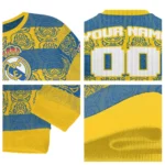 Custom Real Madrid Bulldog Motif Sweater Best Selling
