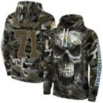 Custom Real Madrid Camo Skull Hoodie Best Selling