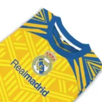 Custom Real Madrid Chevron Pattern Yellow Sweater Best Selling