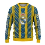 Custom Real Madrid Chevron Rows Yellow Sweater Best Selling