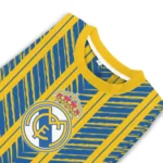 Custom Real Madrid Chevron Rows Yellow Sweater Best Selling