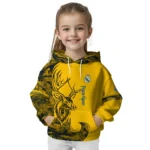 Custom Real Madrid Deer Silhouette Yellow Hoodie Best Selling
