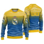 Custom Real Madrid Diamond Mesh Sweater Best Selling