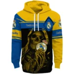 Custom Real Madrid Grim Reaper Yellow Black Hoodie Best Selling