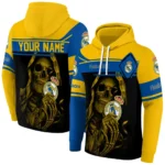 Custom Real Madrid Grim Reaper Yellow Black Hoodie Best Selling