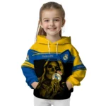 Custom Real Madrid Grim Reaper Yellow Black Hoodie Best Selling