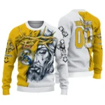 Custom Real Madrid Jesus Tears Yellow White Sweater Best Selling