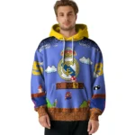Custom Real Madrid Mario Blue Black Hoodie Best Selling