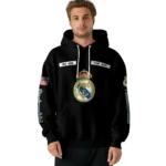 Custom Real Madrid Punisher Skull Black Hoodie Best Selling