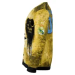 Custom Real Madrid Skull Collage Yellow Sweater Best Selling