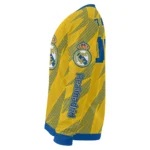Custom Real Madrid Stripe Motion Yellow Sweater Best Selling