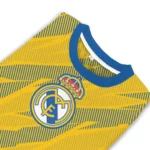 Custom Real Madrid Stripe Motion Yellow Sweater Best Selling