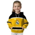Custom Real Madrid Striped Pattern Yellow Hoodie Best Selling