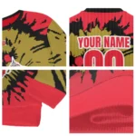 Custom Sunderland Burst Swirl Red Sweater Best Selling