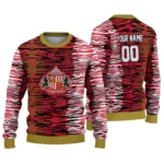 Custom Sunderland Camouflage Stripe Red White Sweater Best Selling