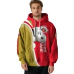 Custom Sunderland Peeking Snoopy Red Hoodie Best Selling